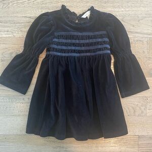 Girls Corduroy Matilda Jane Black Long-Sleeve Dress